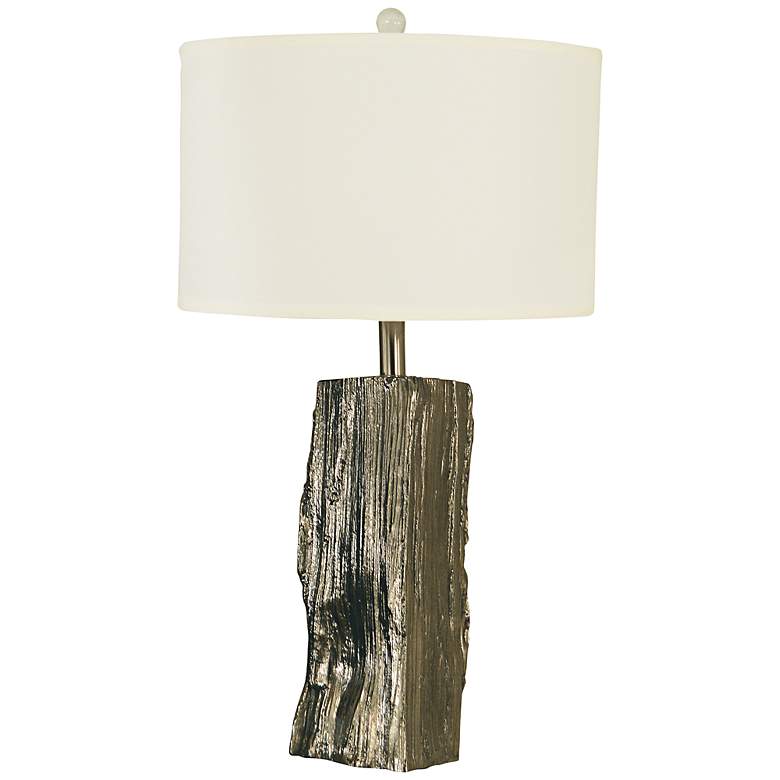 Driftwood Polished Nickel Table Lamp