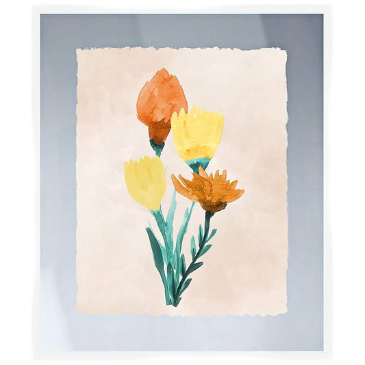 Bright Bouquet II 26" High Framed Wall Art