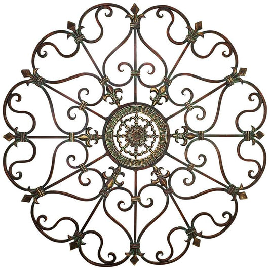 Chisana Rust Bronze 29" Round Metal Wall Art