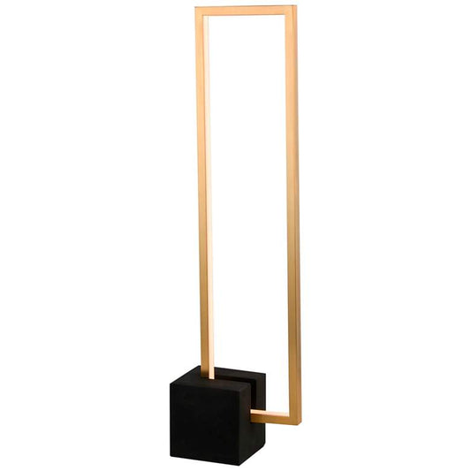 Florence Aged Brass Metal LED Table Lamp