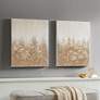 Glimmer 28" High 2-Piece Canvas Wall Art Set