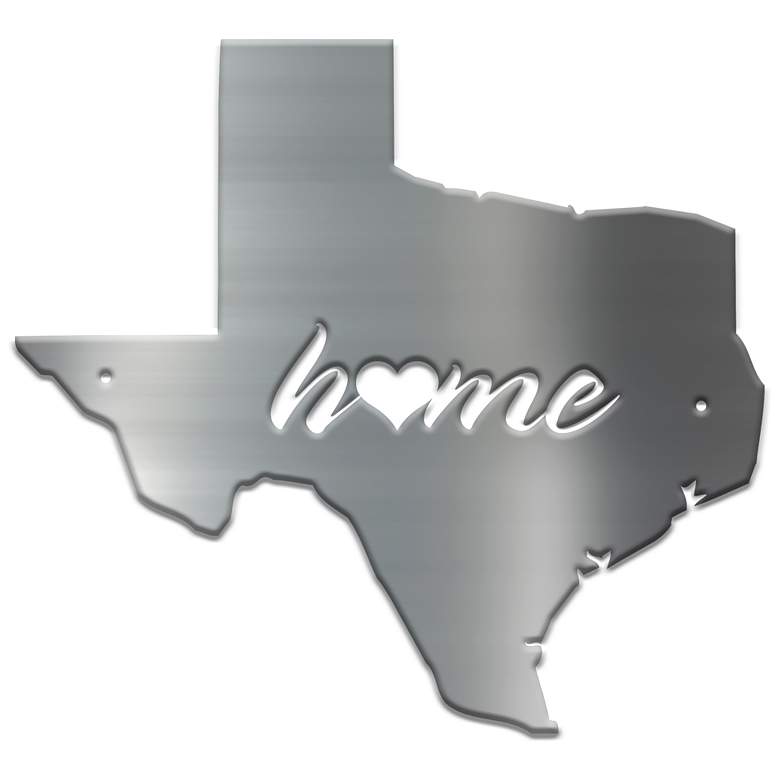 Stiffel Texas 24" High Silver Metal Wall Art