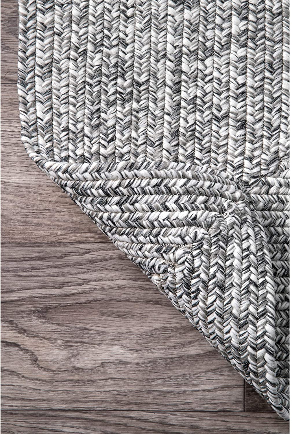 Braided Handmade Grey Indoor/Outdoor Soft Area Rug