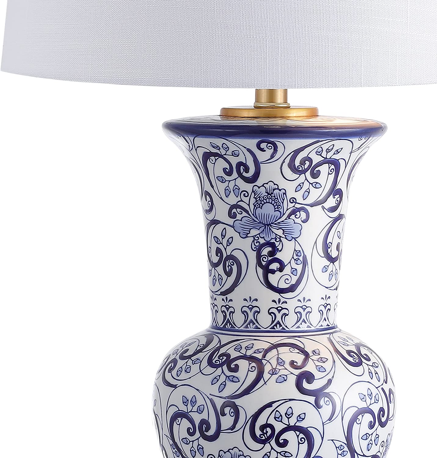 Leo 28.5" Chinoiserie LED Table Lamp Blue/White