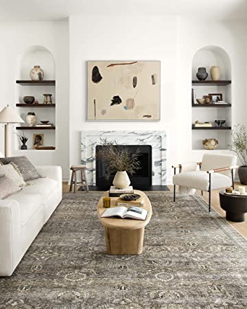 Loloi II Layla Collection LAY-02 Spice / Marine, Traditional 3'-6" x 5'-6" Accent Rug