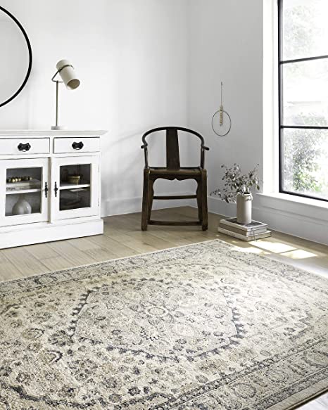 Loloi II Teagan Collection TEA-03 Denim / Pebble, Traditional 11'-6" x 15' Area Rug