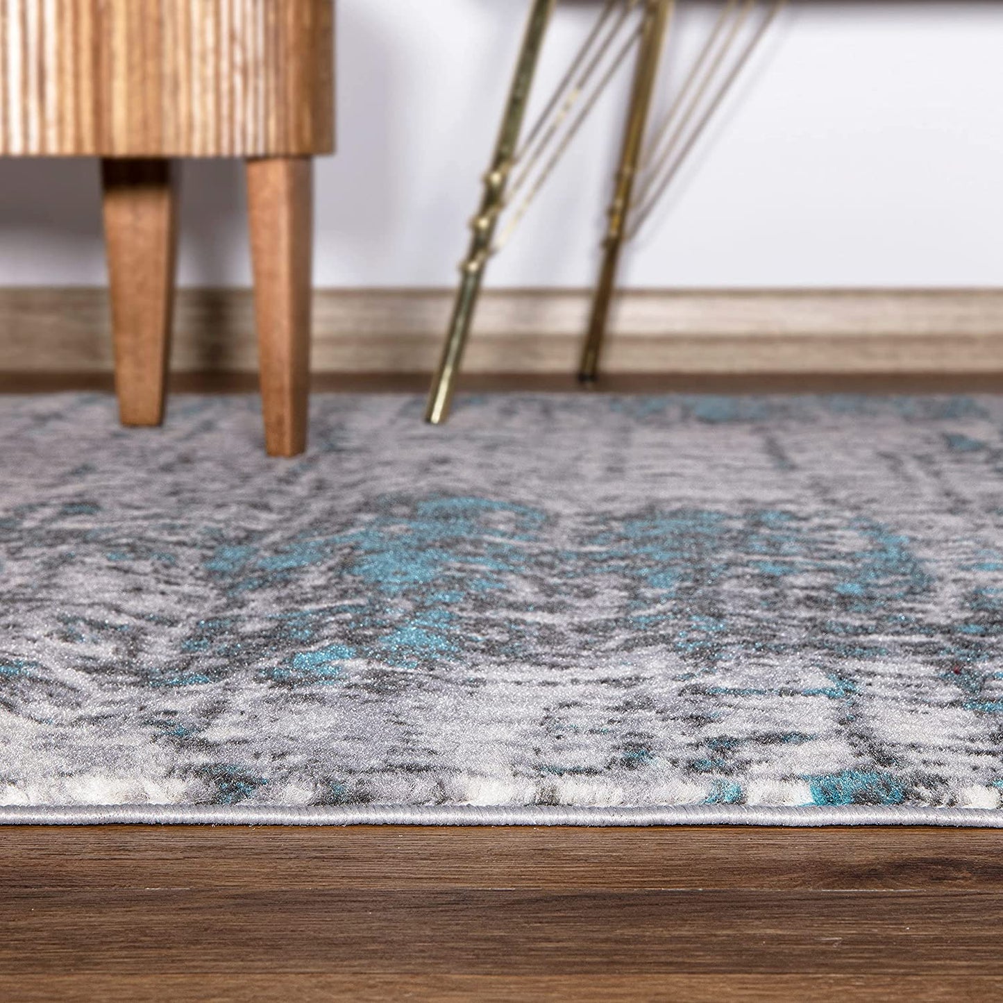 Rugshop Distressed Abstract Modern Area Rug