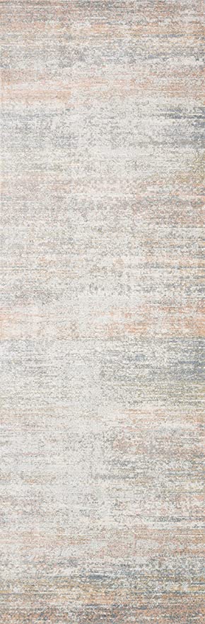 Loloi II Lucia Collection LUC-01 Grey / Sunset, Transitional 7'-9" x 10'-6" Area Rug