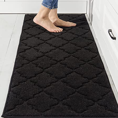Soft Kitchen Floor Mats for in Front of Sink Super Absorbent Kitchen Rugs and Mats 20"x59" Non-Skid Kitchen Mat Standing Mat Washable ,Polyester,Red