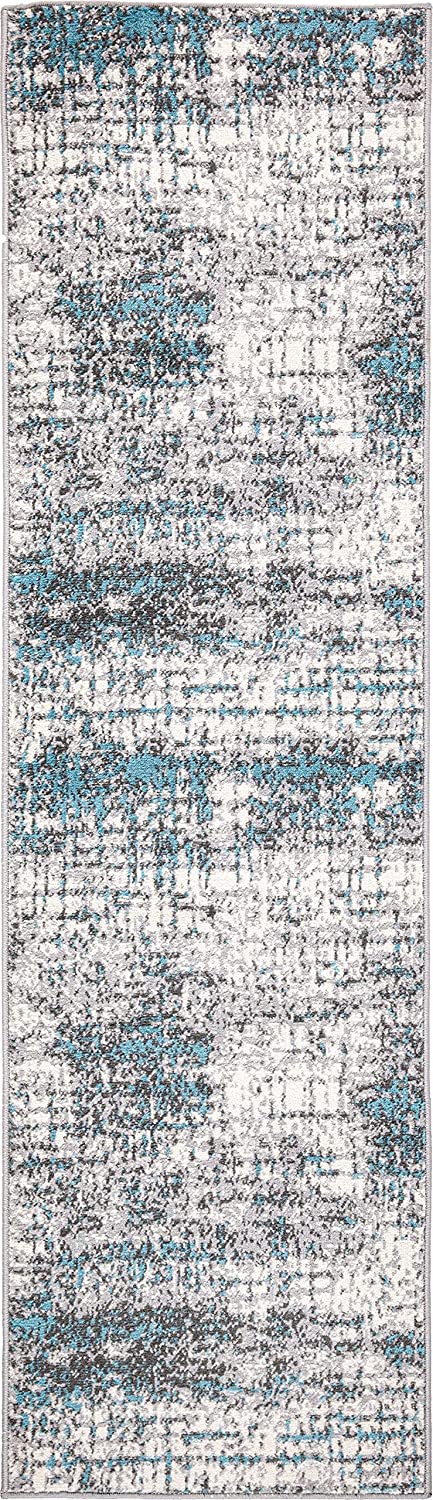 Rugshop Distressed Abstract Modern Area Rug