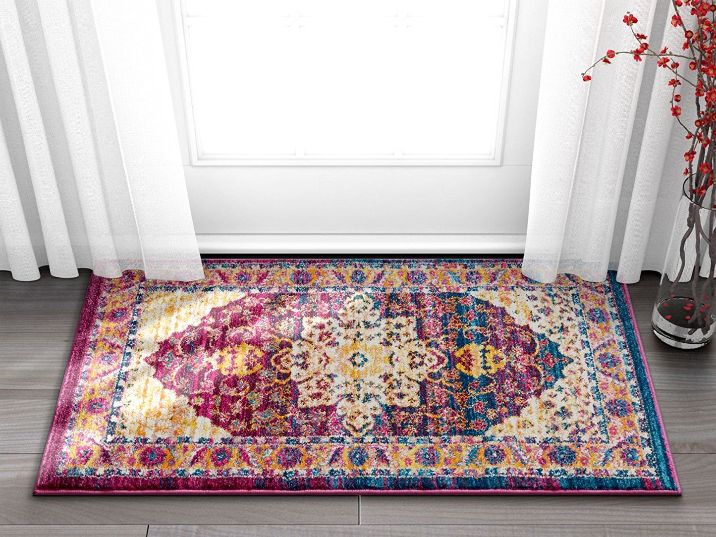 Vintage Medallion Lavender Area Rugs