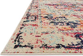 Loloi II Nadia NN-01 Ivory / Multi Transitional Area Rug 8'-0" x 11'-0"