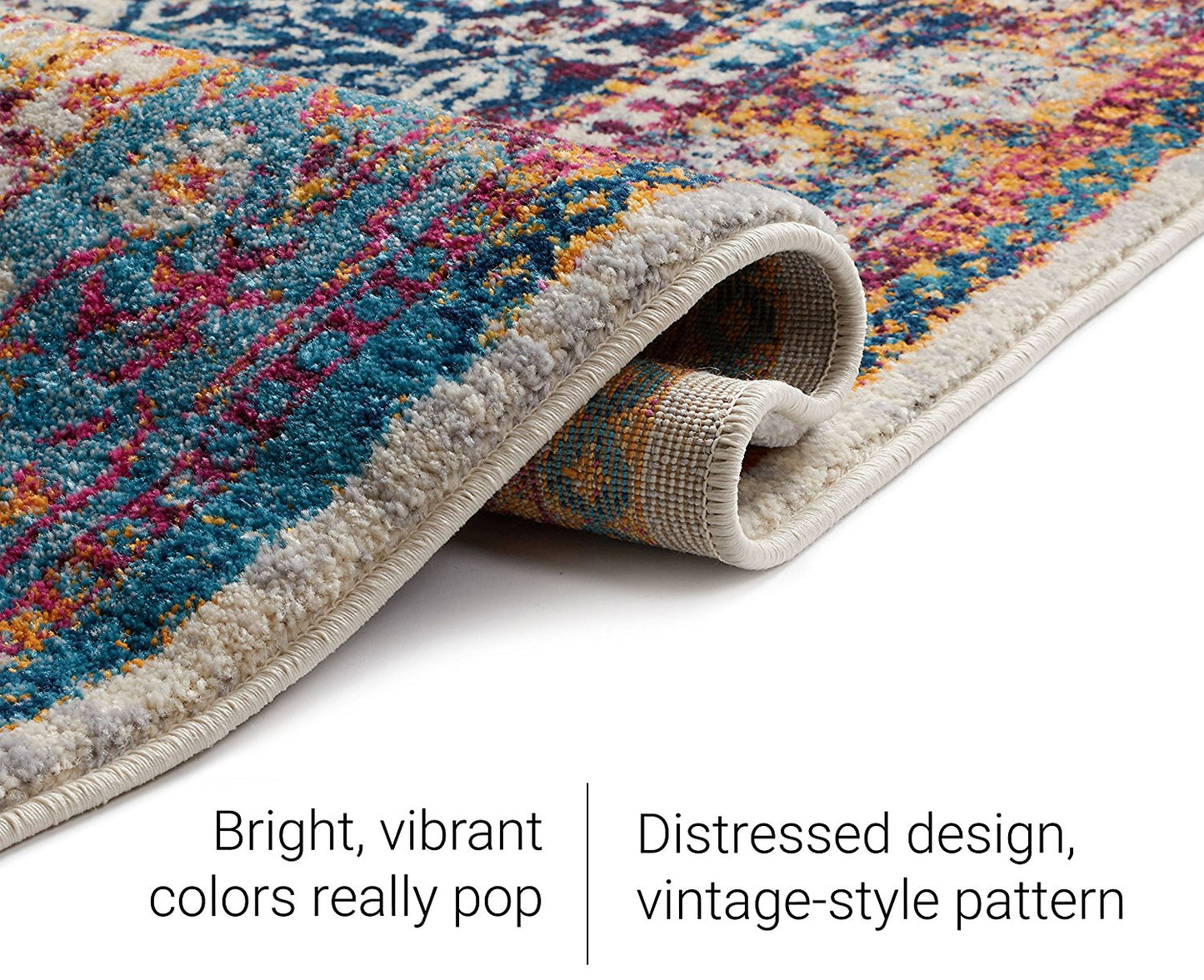 Multi-color Vintage Medallion Area Rugs