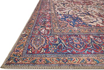 Loloi II Loren Collection LQ-11 Sand / Multi, Traditional 2'-3" x 3'-9" Accent Rug