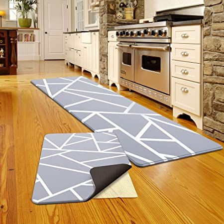 Kitchen Floor Mat Cushioned Anti-Fatigue Kitchen Rug Thick Waterproof  Non-Slip Kitchen Mats for Kitchen Floor Office Sink