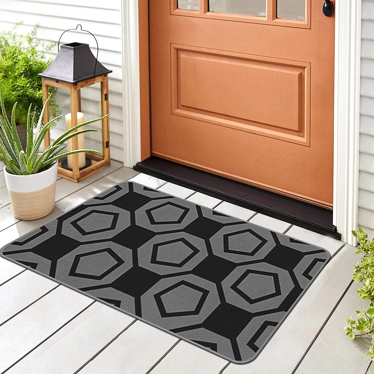 Modern Geometric Stripe Area Rug - Non Slip