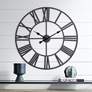 Zia Gunmetal 30" Round Wall Clock