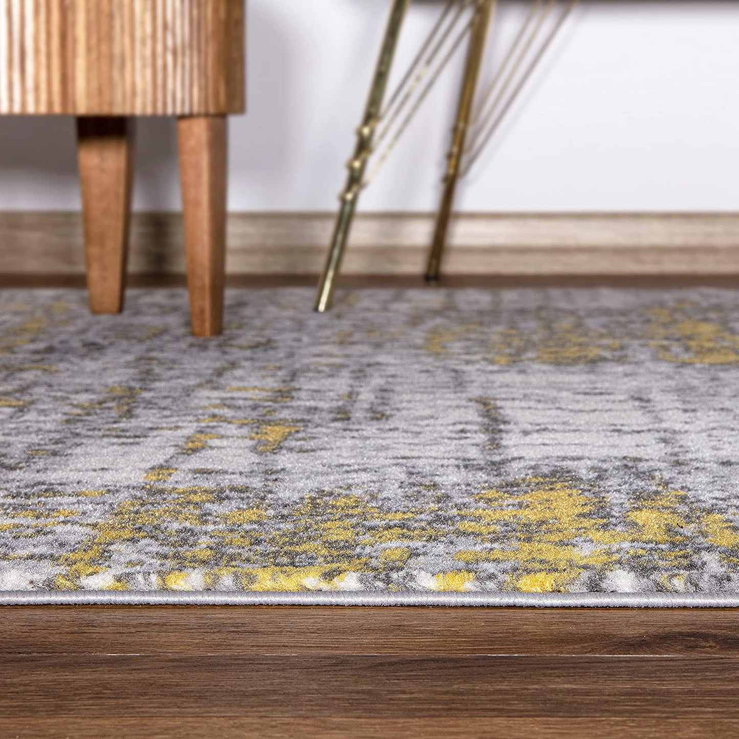 Rugshop Distressed Abstract Modern Area Rug