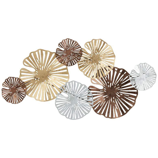 Ponderay 40 3/4" Wide Multi-Color Fan Metal Wall Art