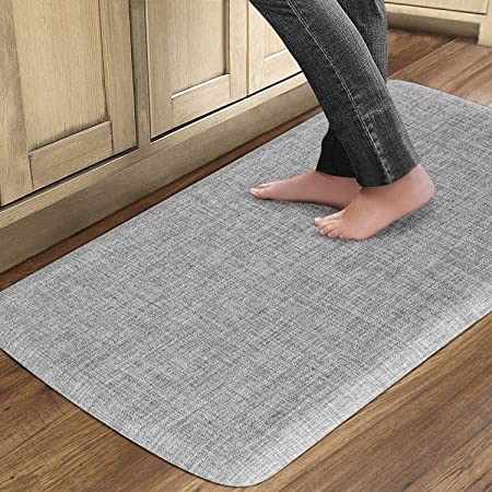 QSY Home Kitchen Anti Fatigue Rugs 20x39x1/2-Inch Floor Comfort Mats Waterproof Non Skid Thick Cushioned for Standing Desk Garages