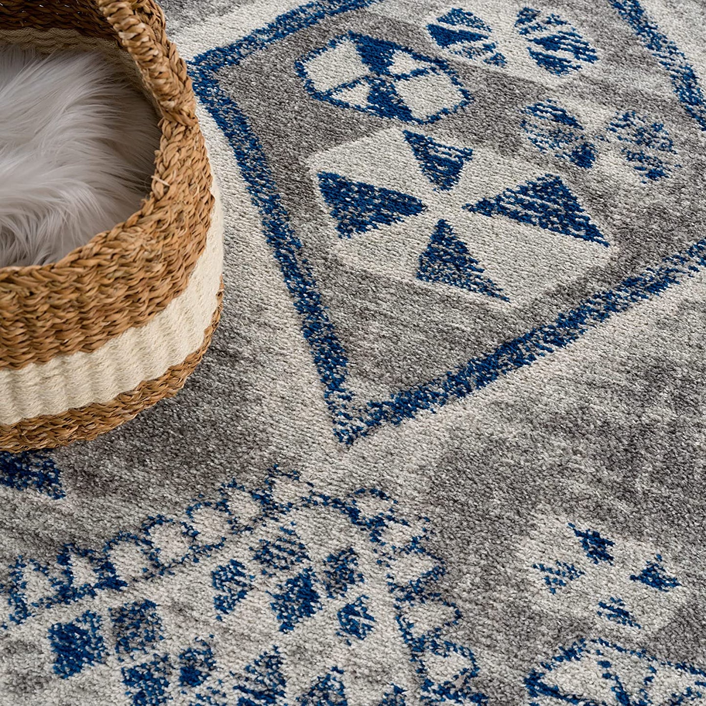 Tribal Geometric Boho Entryways and Hallways Soft Area Rug