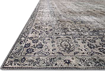 Loloi II Layla Collection LAY-02 Spice / Marine, Traditional 3'-6" x 5'-6" Accent Rug