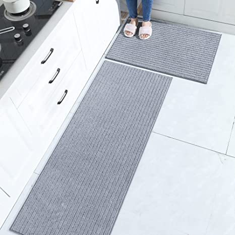Non Skid Washable Kitchen Floor Mat Set of 2
