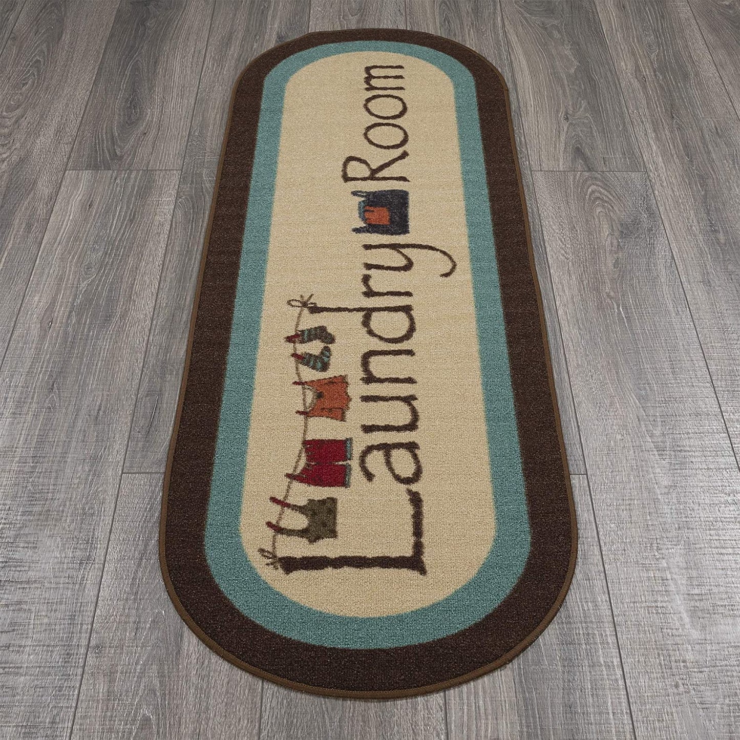 Laundry Area Rug Brown