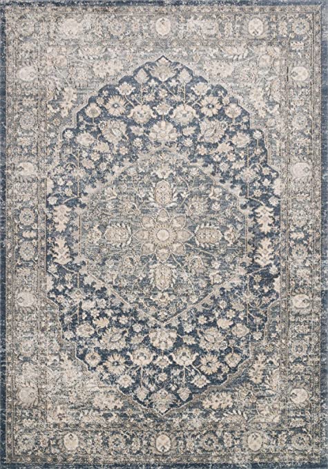 Loloi II Teagan Collection TEA-03 Ivory / Sand, Traditional 7'-11" x 10'-6" Area Rug