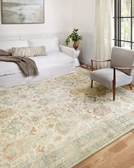 Rosette Beige / Multi, Traditional Area Rug