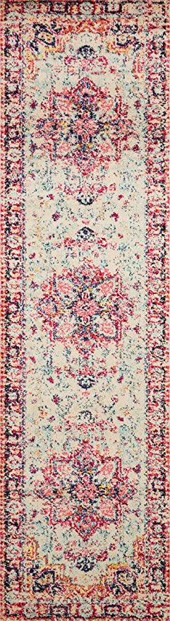 Loloi II Nadia NN-01 Ivory / Multi Transitional Area Rug 8'-0" x 11'-0"