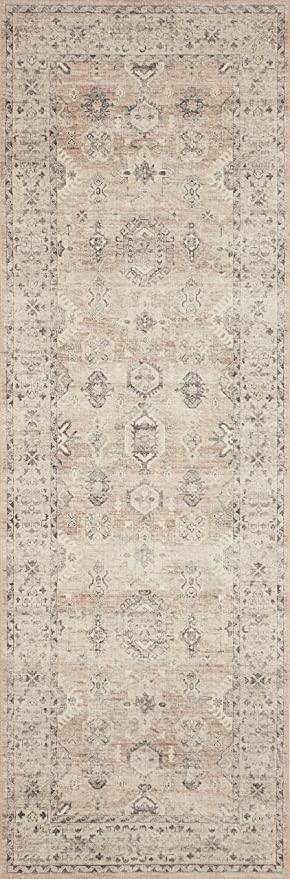 Loloi II Hathaway Collection HTH-05 Steel / Ivory, Traditional 7'-6" x 9'-6" Area Rug