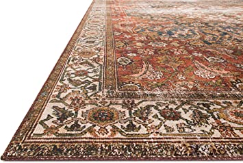 Loloi II Layla Collection LAY-02 Spice / Marine, Traditional 3'-6" x 5'-6" Accent Rug