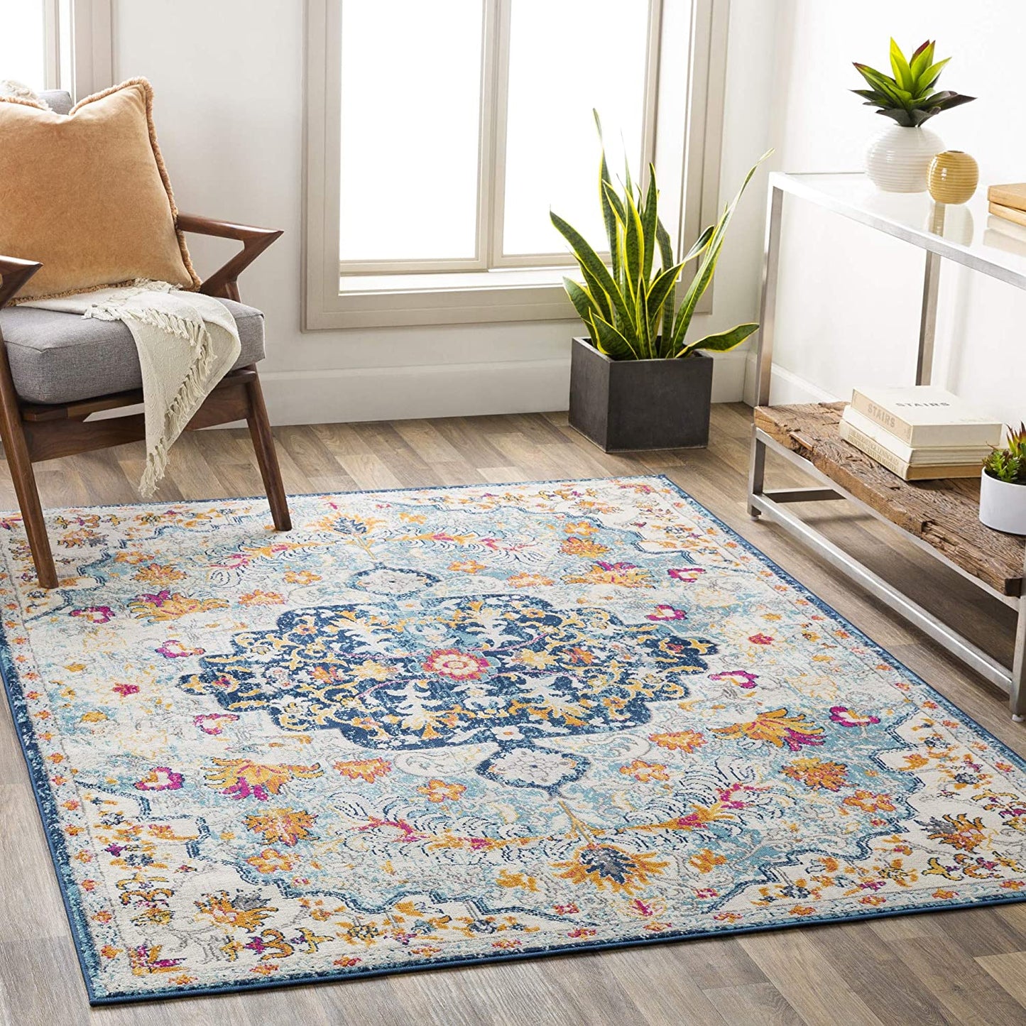 Carldale Light Blue Soft Area Rug