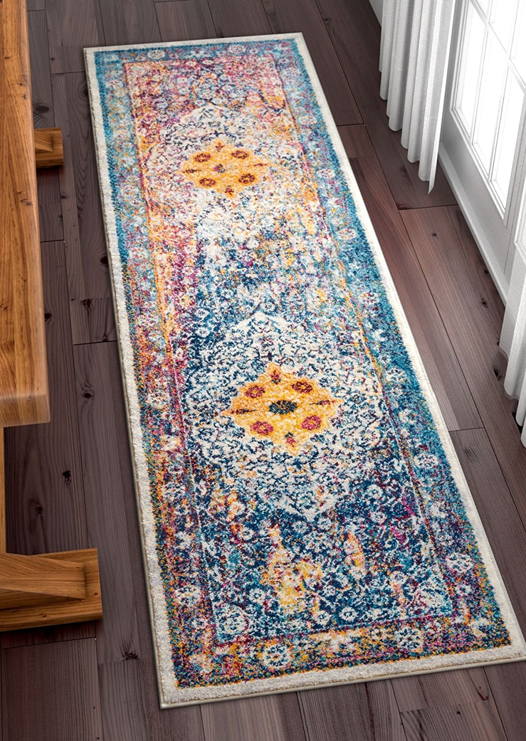 Multi-color Vintage Medallion Area Rugs