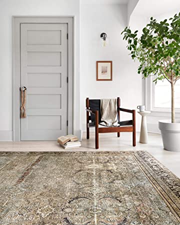 Loloi II Layla Collection LAY-02 Spice / Marine, Traditional 3'-6" x 5'-6" Accent Rug