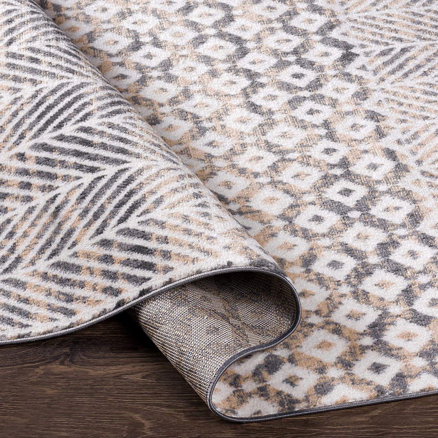 Bohemian Moroccan Adalyn Soft Area Rug Gray/Butter