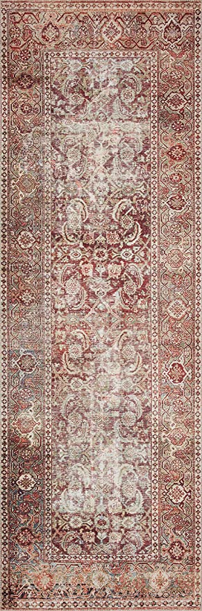 Loloi II Layla Collection LAY-02 Spice / Marine, Traditional 3'-6" x 5'-6" Accent Rug