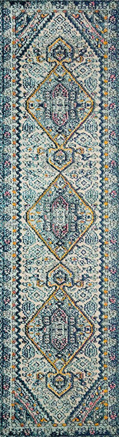 Loloi II Nadia NN-01 Ivory / Multi Transitional Area Rug 8'-0" x 11'-0"