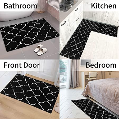 Jersow Kitchen Mat Kitchen Rug [2 PCS] - For Kitchen, Bathroom, Living –  Discounted-Rugs