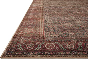 Loloi II Wynter Collection WYN-02 Auburn / Multi, Traditional 8'-6" x 11'-6" Area Rug