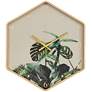 Leopold Painted Gold and Fern 17 1/4"W Hexagon Wall Clock