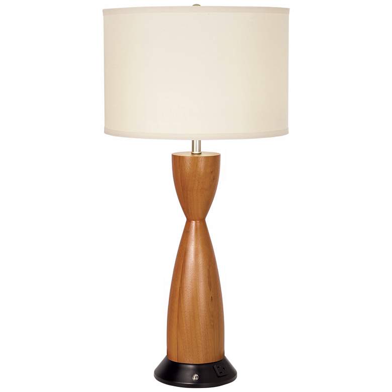 Dagny Garden Blossom Cherry Wood Table Lamp