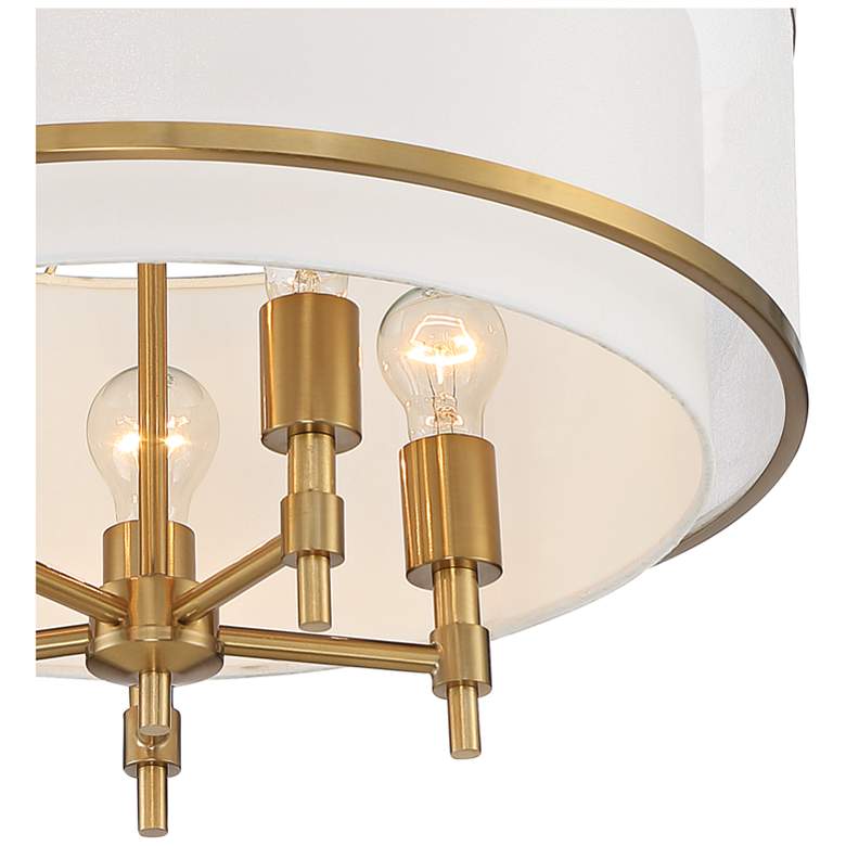 Desirae 21 1/4" Wide Warm Antique Brass 5-Light Pendant Light