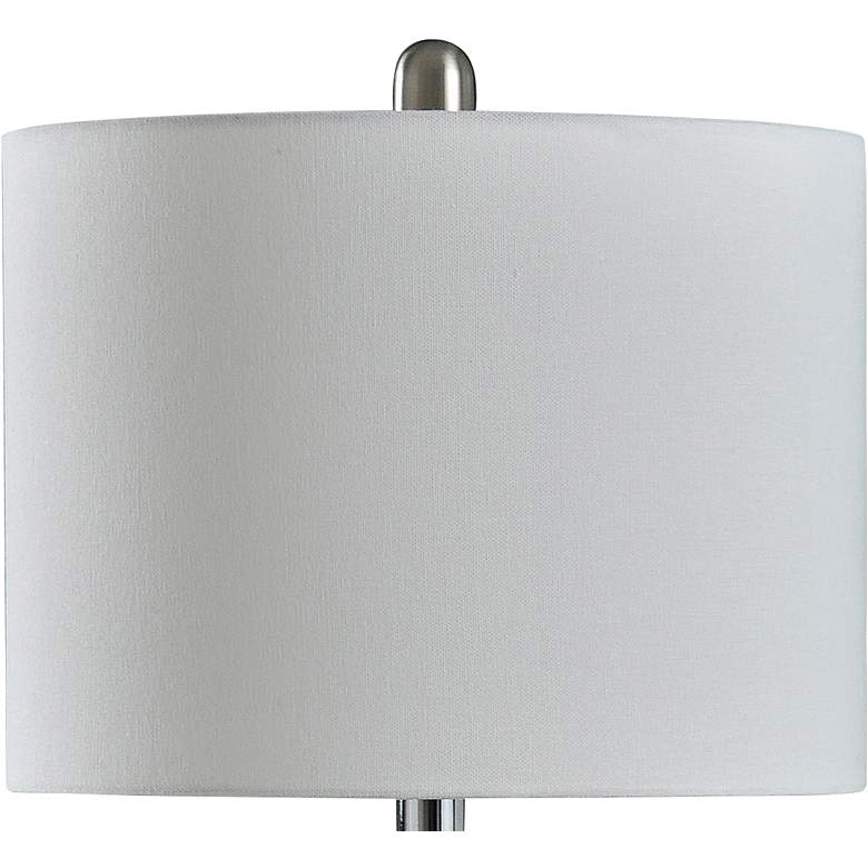 Selena Hammered Silver Ceramic Vase Accent Table Lamp