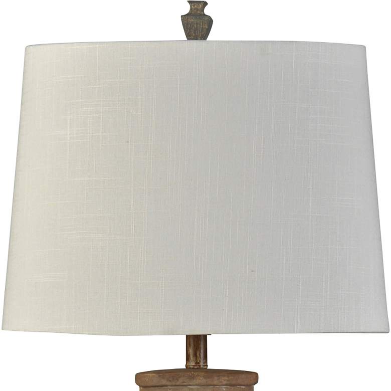 Armond Light Brown and Blue Ceramic Vase Table Lamp