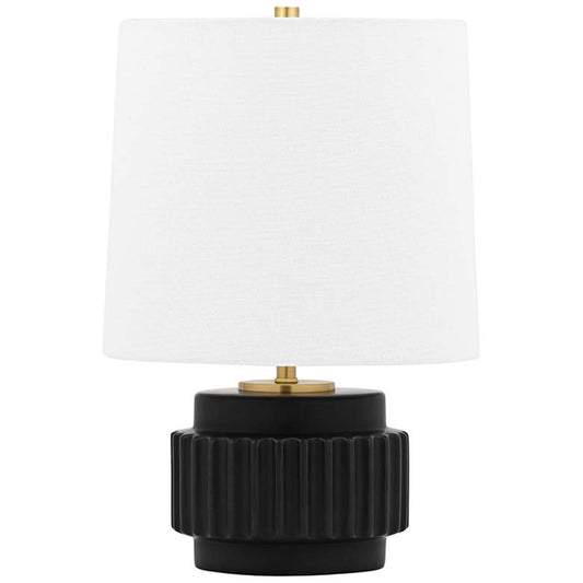 Mitzi Kalani 14" High Matte Black Accent Table Lamp