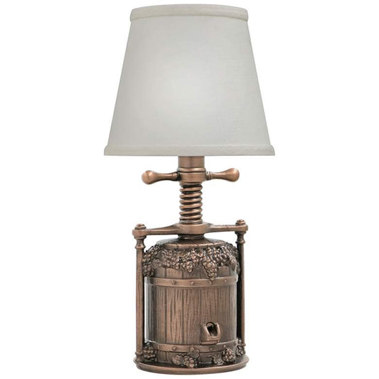 Bing 13"H Antique Old Bronze Mini Accent Table Lamp
