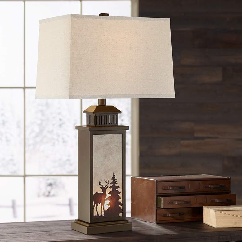 Alpine Night Light Lantern Table Lamp by John Timberland