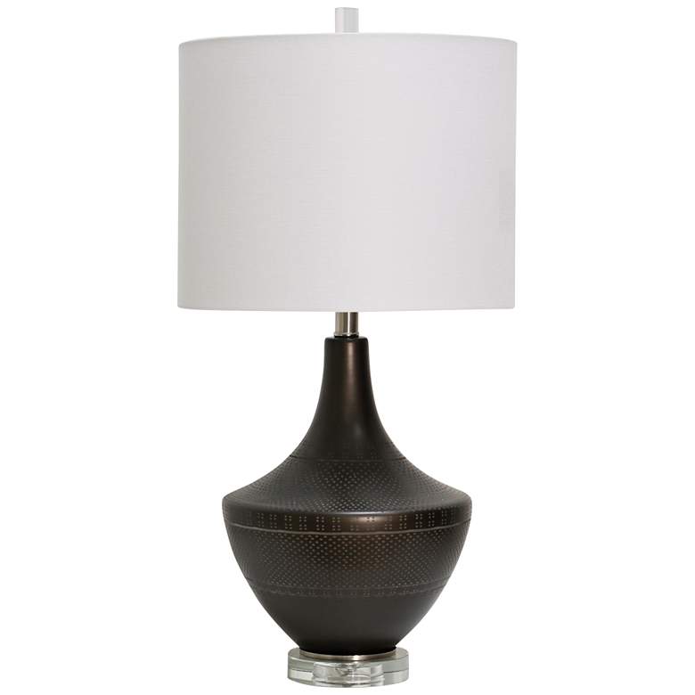 Coleford Dark Bronze Metal Vase Table Lamp